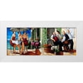 thumbnail image 1 of West, Ronald 24x12 White Modern Wood Framed Museum Art Print Titled - Terrace Lunch, 1 of 4