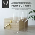 thumbnail image 3 of Viski Raye Wine Glasses and Corkscrew Gift Box, Wedding Gifts, 3-Piece Set, 3 of 8