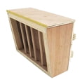 thumbnail image 2 of Yinanstore Wood Rabbit Hay Feeder Rack Rabbit Cage Accessories Container Minimizing Waste Rabbit Food Dispenser for Chinchilla Bunny, 2 of 6