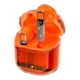 thumbnail image 1 of Mecha Wind Transparent Case 5.3 True Wireless Game Low Delay TWS Factory Bluetooth Earphones(Orange), 1 of 5