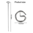 thumbnail image 2 of 50pcs Galvanized Garden Fabric Stakes - for securing lawn mulch, 2 of 10