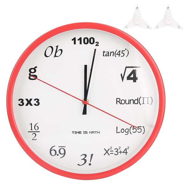 Reloj de pared de estilo matemático innovador para sala de estar, dormitorio, reloj de cuarzo colgante, decoración