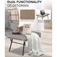 thumbnail image 3 of ChaoLink Oversize Wicker Egg Chair with Ottoman, Egg Basket Lounge Chair with Thick Cushion, Comfy Egg Rattan Seat, 3 of 6