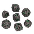 thumbnail image 4 of Hollow Dice Set, Copper Polyhedral Metal Dice Set 7pcs Long Lasting Balanced Rolling For Kids For Card Games ANGGREK CD2014, 4 of 8