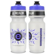 NGN Sport  High Performance Bike Water Bottles  24 oz | Clear & Violet (2-Pack)