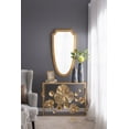 thumbnail image 3 of CC Home Furnishings Glass Flower Vase - 14.5" - Blue and Gold, 3 of 9