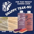 thumbnail image 2 of Snappy Teak-Nu Cleaner - Renew Old, Gray, Weathered Teak, Use Both Step 1 & 2 Together For Heavy Duty Marine Clean, 2 of 4