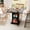 Black, variant on Dining Table for 2-4, with 2-Tier Storage Shelf, Modern Small Side Table, For Kitchen, Dining Room, Living Room