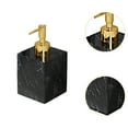 thumbnail image 6 of Fancyes Hand Soap Liquid Dispenser,Marble Texture Soap Dispenser,400ml Resin Salon Dispenser,Pump Soap Container for Countertop Hotel gold head black, 6 of 8