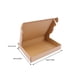 thumbnail image 5 of Caja de embalaje Color sólido Ángulo Embalaje Caja de papel corrugado Ropa portátil Almacenamiento de regalo Llevar Viajes domésticos Almacenamiento y organización del hogar Tipo 1 180x100x40mm Bewildely HA073124-10, 5 of 6