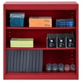 thumbnail image 4 of Sandusky Welded Steel Freestanding Bookcase Storage Cabinet, Red, 4 of 6
