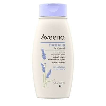 Aveeno Stress Relief Body Wash with Lavender & Chamomile, 18 fl. oz