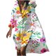 thumbnail image 1 of Vestido de manga larga con cuello en V para mujer Vestido con estampado floral Camisa irregular Vestido largo Odeerbi ODB112981, 1 of 9