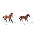 thumbnail image 4 of Juego de 8 piezas de plástico Toy UANDME Horse Foal para niñas y niños, 4 of 7