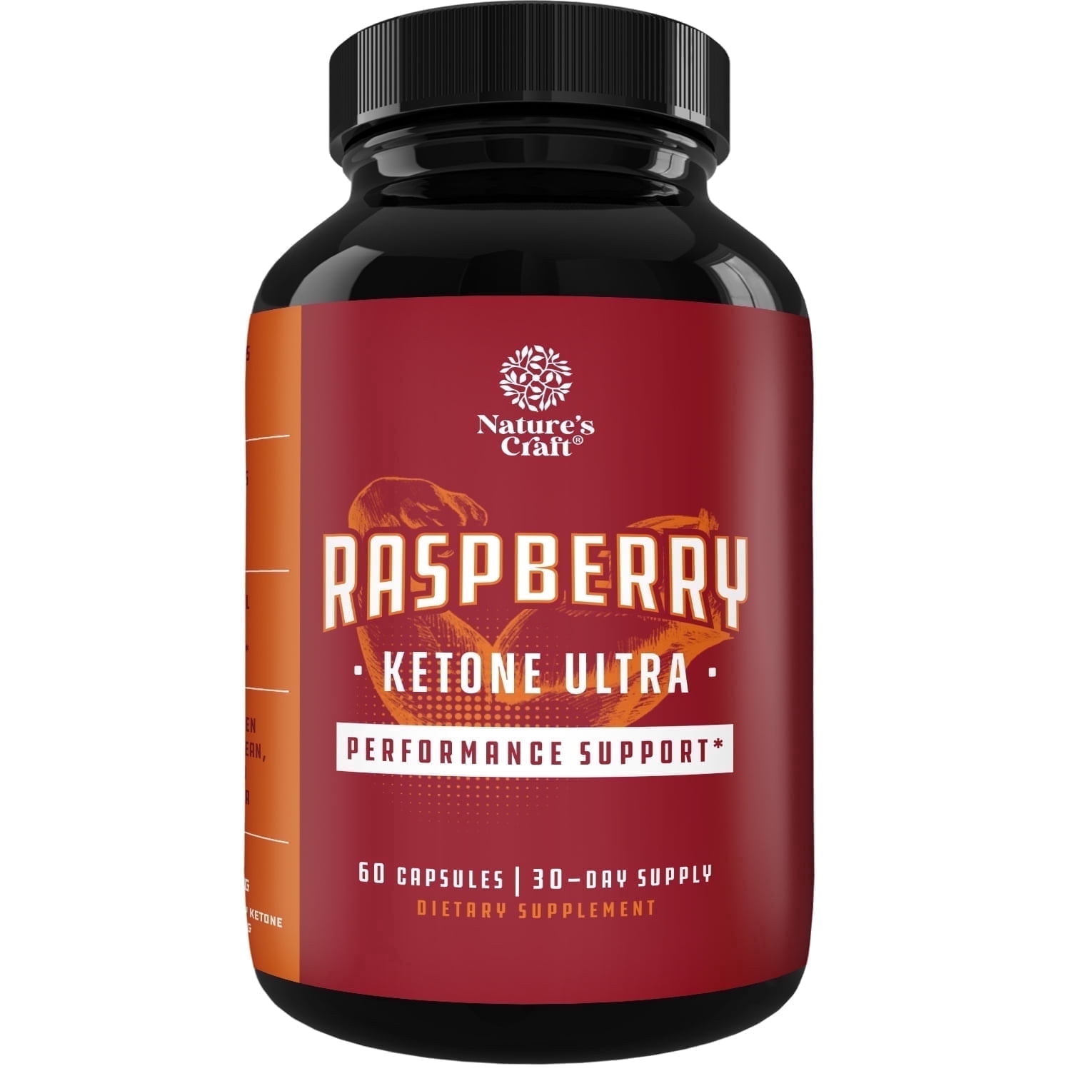 Natures Craft Raspberry Ketones Blend w/ Green Tea Extract & African Mango for Weight Loss, 60 Caps