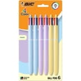 thumbnail image 1 of Bolígrafos BIC de 4 colores pastel con forma de barril, multicolor, 1,0 mm, 1 of 7