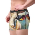 thumbnail image 2 of Fotbe Oil Painting Flower Cow Calzoncillos Tipo Boxer con Bolsa de Soporte Total para Hombre, X-Temp Fresco, Transpirable y de Secado Rápido-X-Large, 2 of 5