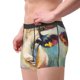 thumbnail image 2 of Fotbe Oil Painting Flower Cow Calzoncillos Tipo Boxer con Bolsa de Soporte Total para Hombre, X-Temp Fresco, Transpirable y de Secado Rápido-XX-Large, 2 of 5