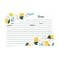 thumbnail image 2 of Jot &Amp; Mark Recipe Cards | Lemon Zest Print Double Sided 4-X-6-Inch Set Of 50, 2 of 4