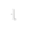 thumbnail image 4 of CRL L902BGA Brite Gold Anodized Aluminum 1/4" L-Bar Extrusion 144" Stock Length, 4 of 4