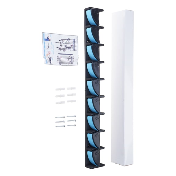 Wall Mounted Fishing Rod Holder Fishing Poles Vertical Support Rack Wall Mounted Storage Rack Holds 9 Fishing Rod