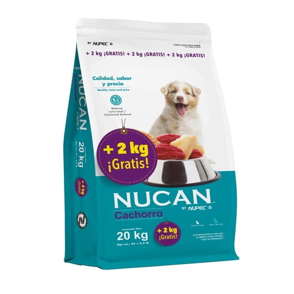 Croqueta para perro Nucan Cachorro Cachorro todas las razas 22 kg