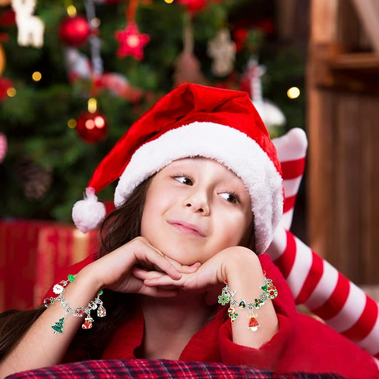 Christmas Advent Calendar 2022 for Girls Kids Charm Bracelet
