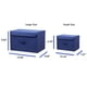 thumbnail image 3 of UKAP Contenedores de almacenamiento de tela para el hogar plegables con tapas de manijas Caja plegable Organizador de contenedores de lino, 3 of 4