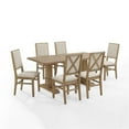 thumbnail image 4 of Pemberly Row 7-Piece Farmhouse Wood Dining Set in Rustic Brown, 4 of 15
