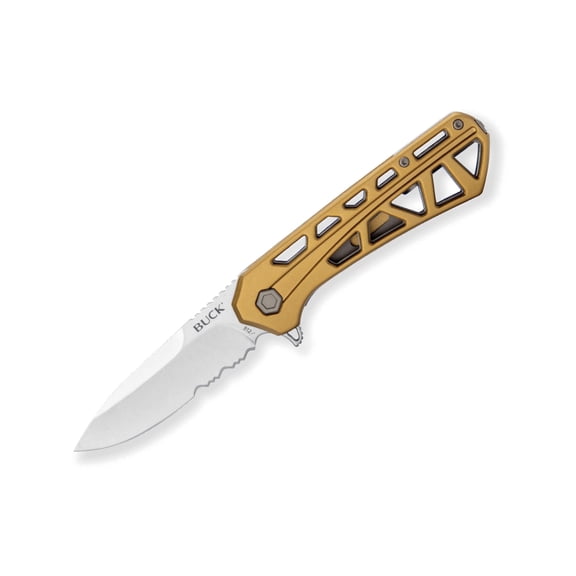 Buck Knives 812 Trace Folding EDC Knife, 3.23” Pocket Knife Blade, Bronze, 3.95 oz