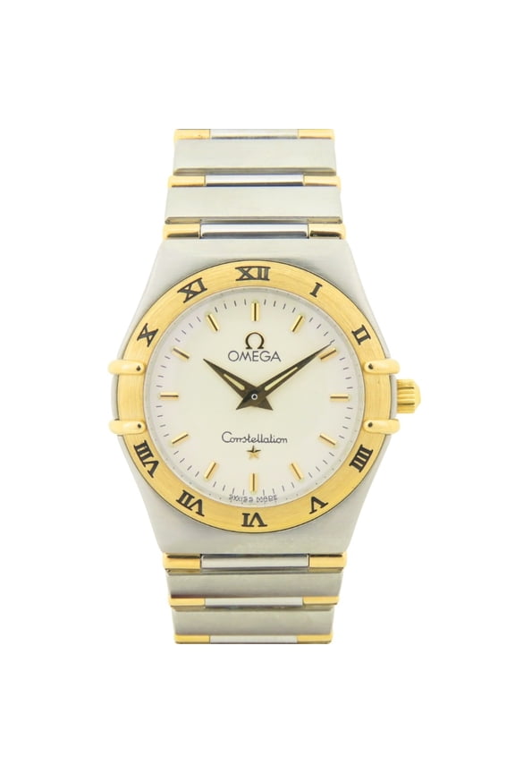 Pre-Owned Omega Constellation 1372.70 SS K18YG Half Bar Ladies Watch OMEGA