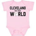 thumbnail image 3 of Inktastic Cleveland Vs. the World with Baseball Boys or Girls Baby Bodysuit, 3 of 5