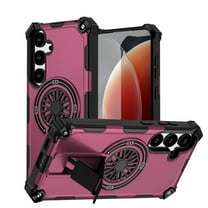 Dteck Magnetic for Samsung Galaxy A26 5G Case, Compatible with MagSafe, Military Grade Dropproof with Invisible Stand Dual Layer Shockproof Phone Cover for A26 5G,Purple