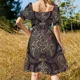 thumbnail image 5 of Vestido de manga corta Enchanted s, vestido de mujer, vestido de verano, mujeres coreanas, vestidos de mujer de verano, 5 of 7