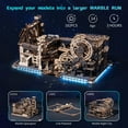 thumbnail image 2 of ROKR 3D Jigsaw Wooden Puzzle Link Pack Marble Run Spaceport & Night city Model Kit for Adults and Kids, 2 of 7