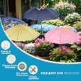 thumbnail image 4 of 3-Piece  Umbrella Set for Outdoor Plants, Garden Umbrella Shade for Potted Plants and Garden Beds, Protects Plants from Blazing Sun - 1 Yellow, 1 Pink, 1 Blue, 4 of 7