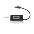 thumbnail image 4 of KAKOWELY Voltage Current Tester LCD Micro USB Charger Battery Capacity Voltage Current Tester Meter Detector for Smartphone Mobile Power Bank (Black)2.36"X1.1"X0.39", 4 of 4
