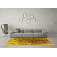 thumbnail image 3 of Ahgly Company Indoor Rectangle Oriental Yellow Industrial Area Rugs, 2' x 4', 3 of 4