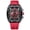 Red, variant on Men's Watch Sports Watch Quartz Watch Chronograph Watch Waterproof Wristwatch Silicone Strap Watch Large Face Watch Racing Style Analog Watch Casual Outdoor Watch Business Watch Gift for Men