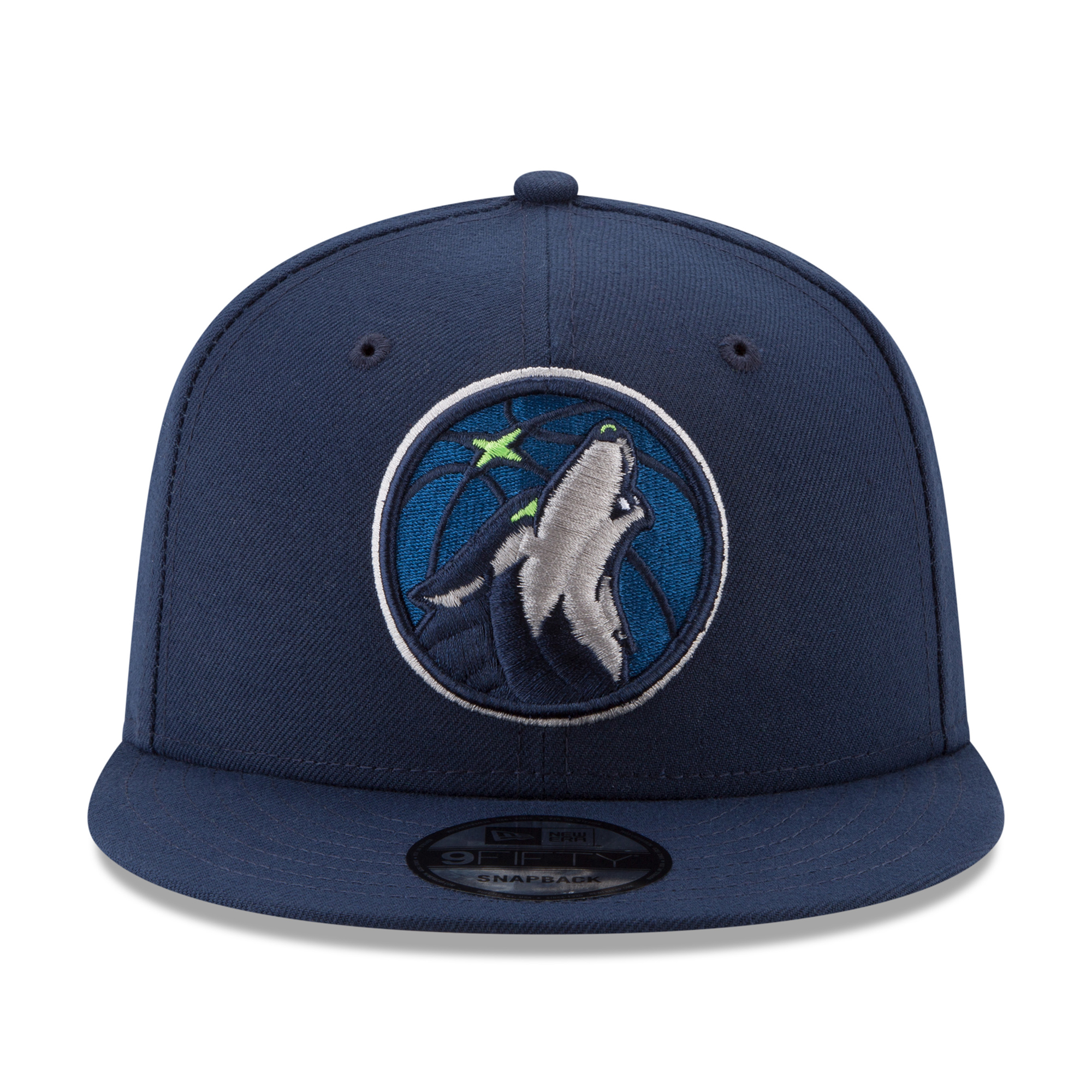 Men's New Era Navy Minnesota Timberwolves Official Team Color 9FIFTY Snapback Hat