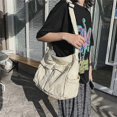 thumbnail image 2 of Large Capacity Canvas Messenger Bag Bag with Multiple Compartments Casual Bag Women Men Shoulder Bag, 2 of 4