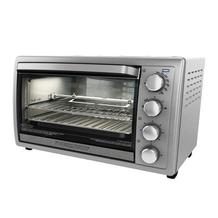 BLACK+DECKER Rotisserie Convection Countertop Toaster Oven, Stainless Steel,