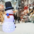 thumbnail image 1 of Decoración inflable de muñeco de nieve de Navidad con luz LED para decoración de fiesta de jardín de Navidad, 1 of 8