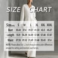 thumbnail image 2 of Morttic Women's Elegant Solid Color Long Sleeve V-Neck Wide Leg Jumpsuit with Pockets Casual Beach Vacation & Everyday Wear White，S, 2 of 2