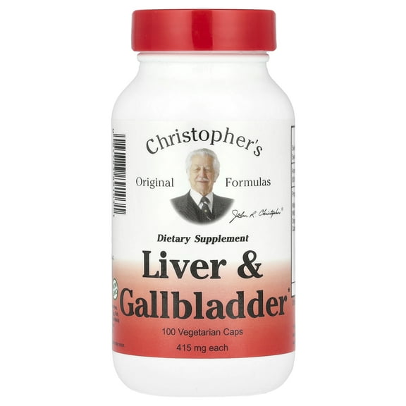 Christopher's Original Formulas Liver & Gallbladder, 415 mg, 100 Vegetarian Caps