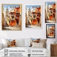 thumbnail image 4 of Designart "Terracotta Town'S Urban Charm" France Floater Framed Wall Art Prints, 4 of 5