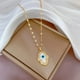 thumbnail image 3 of Collar con colgante de mal de ojo para mujer, gargantilla de acero inoxidable de Color dorado, joyería de boda y Navidad, regalo BFF, 3 of 3