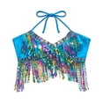 thumbnail image 4 of MEICHEN Mardi Gras Tank Tops for Women Sequin Sleeveless Tops Belly Dancer Top Clothing Tops for Women Girls, 4 of 4