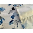 thumbnail image 4 of Watercolor Blue Leaves Window Valance for Bedroom Living Room, Grey Leaf Vine Plant Curtains Valanes for Windows, 3" Rod Pocket Window Treatment for Season Home Decorations, 54 x 18 Inch, 1 Panel, 4 of 6