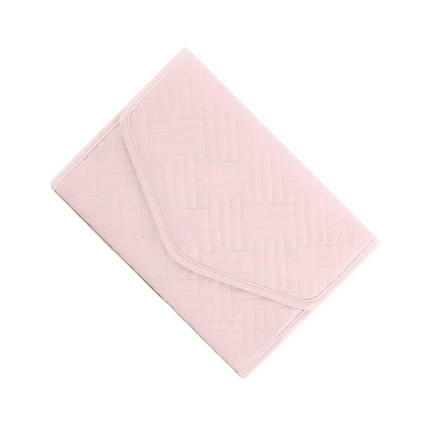 Organizador de joyas Qarigey Estuche De Viaje para joyería rosa Talla grande